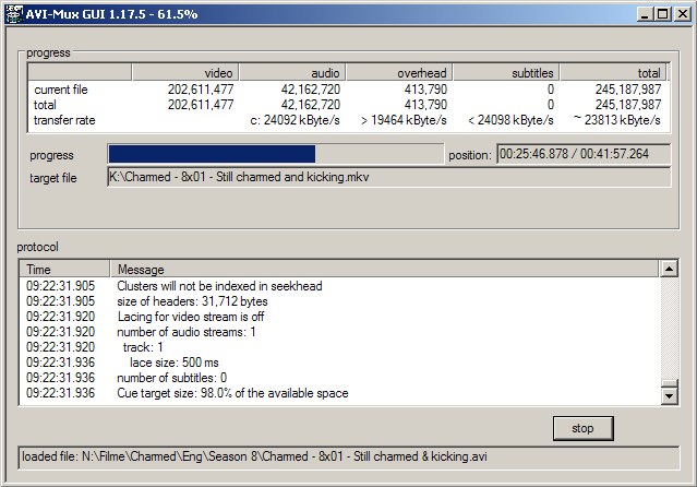 AVI-Mux GUI